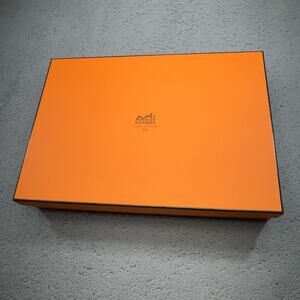 Hermès Large Gift Box Empty Packaging Storage 17x12x3 Paris France Authentic Box